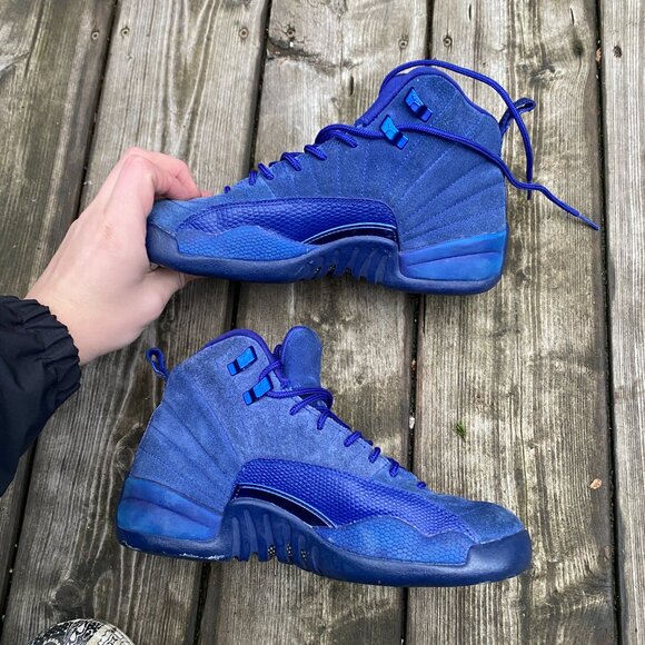 2016 Air Jordan 12 Retro Deep Royal Blue Size 6 Blue - Picture 4 of 9